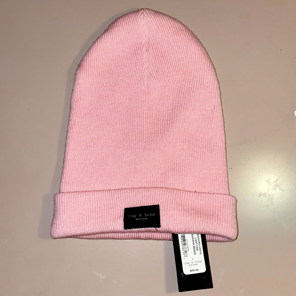 Rag & Bone Pink Addison Beanie